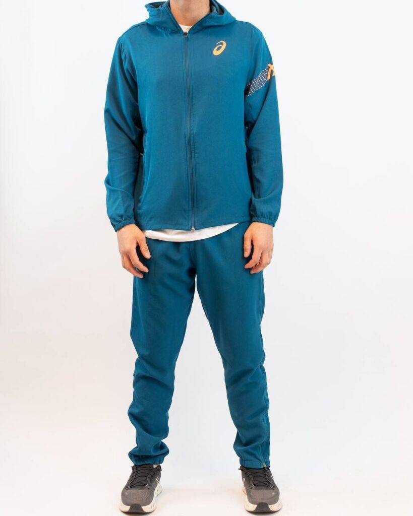 asics trainingspak blauw