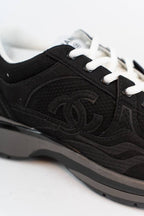 Channel sneakers zwart