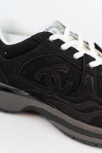 Channel sneakers zwart