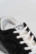 Channel sneakers zwart