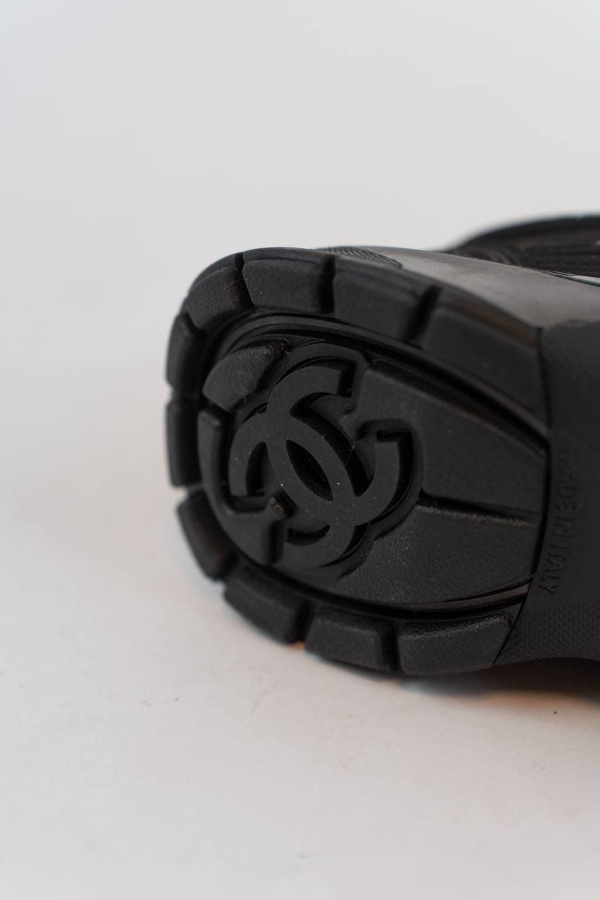 Channel sneakers zwart