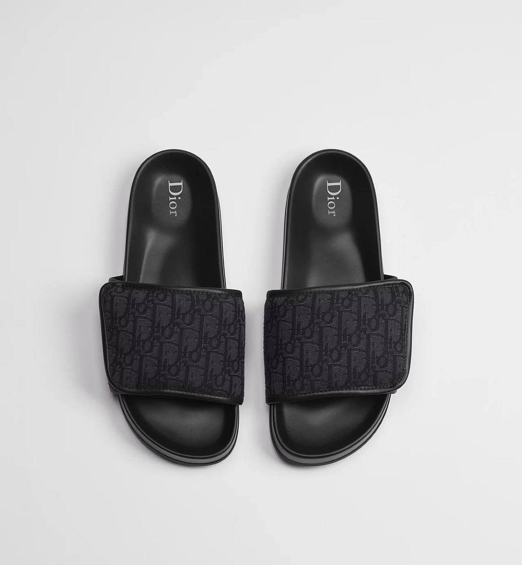 Dior slippers zwart