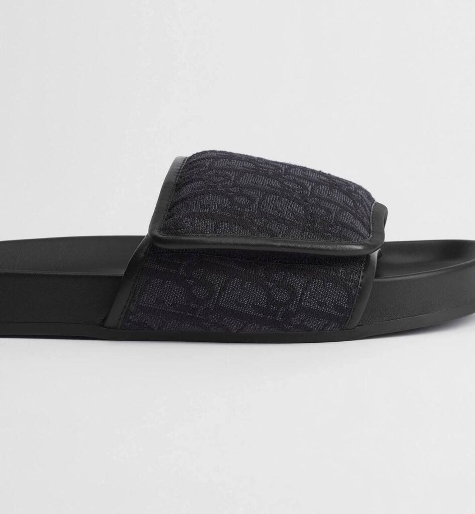 Dior slippers zwart