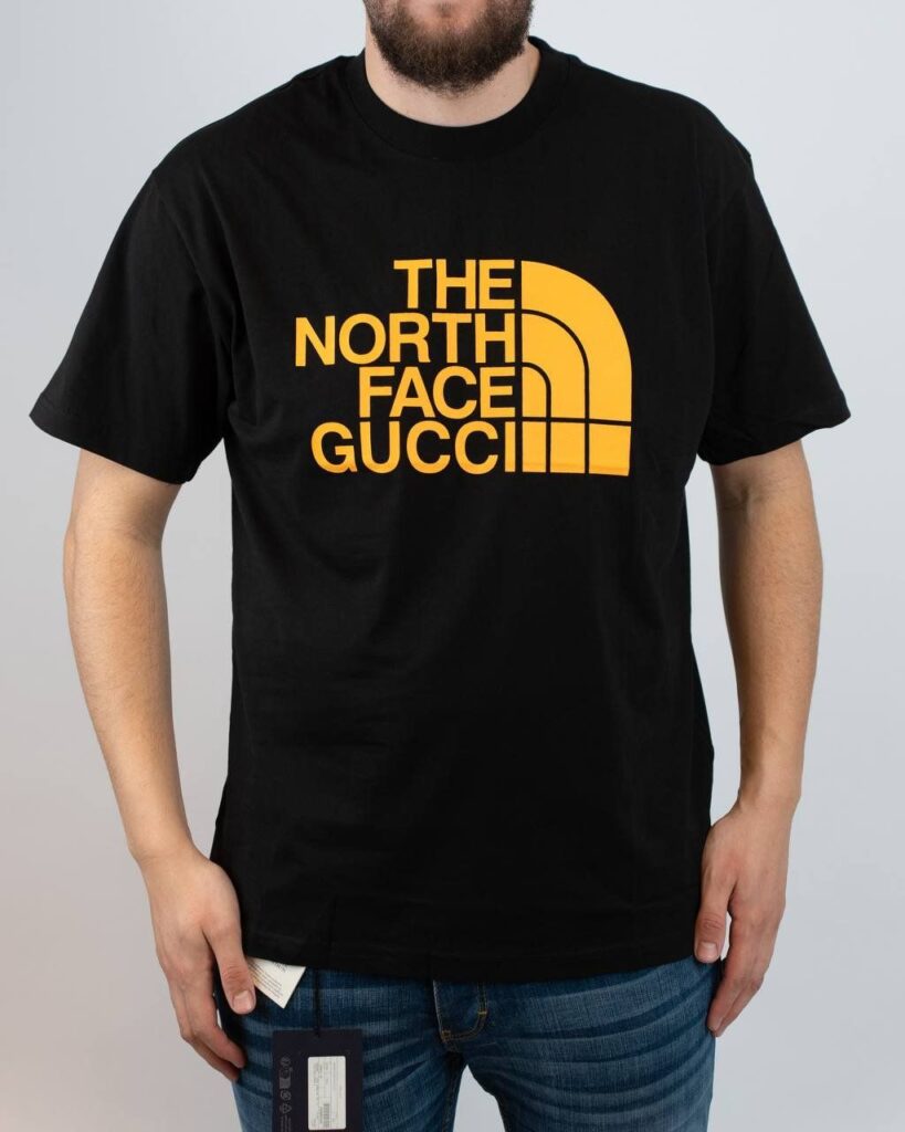 gucci north face shirt zwart