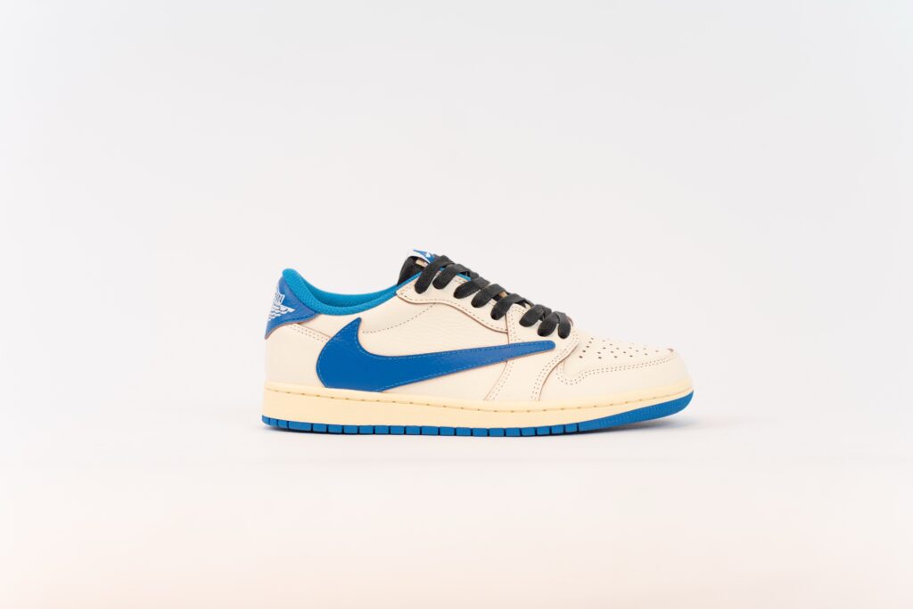 Jordan 1 Retro Low OG SP Fragment x Travis Scott Sail Military Blue (PS)