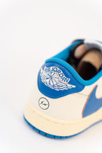 Jordan 1 Retro Low OG SP Fragment x Travis Scott Sail Military Blue (PS)