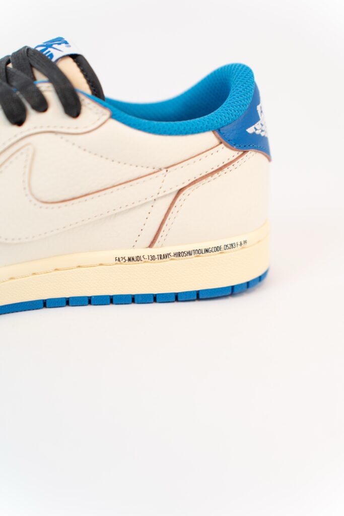 Jordan 1 Retro Low OG SP Fragment x Travis Scott Sail Military Blue (PS)