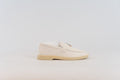 loro piana ladies loafers white