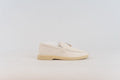 loro piana ladies loafers white