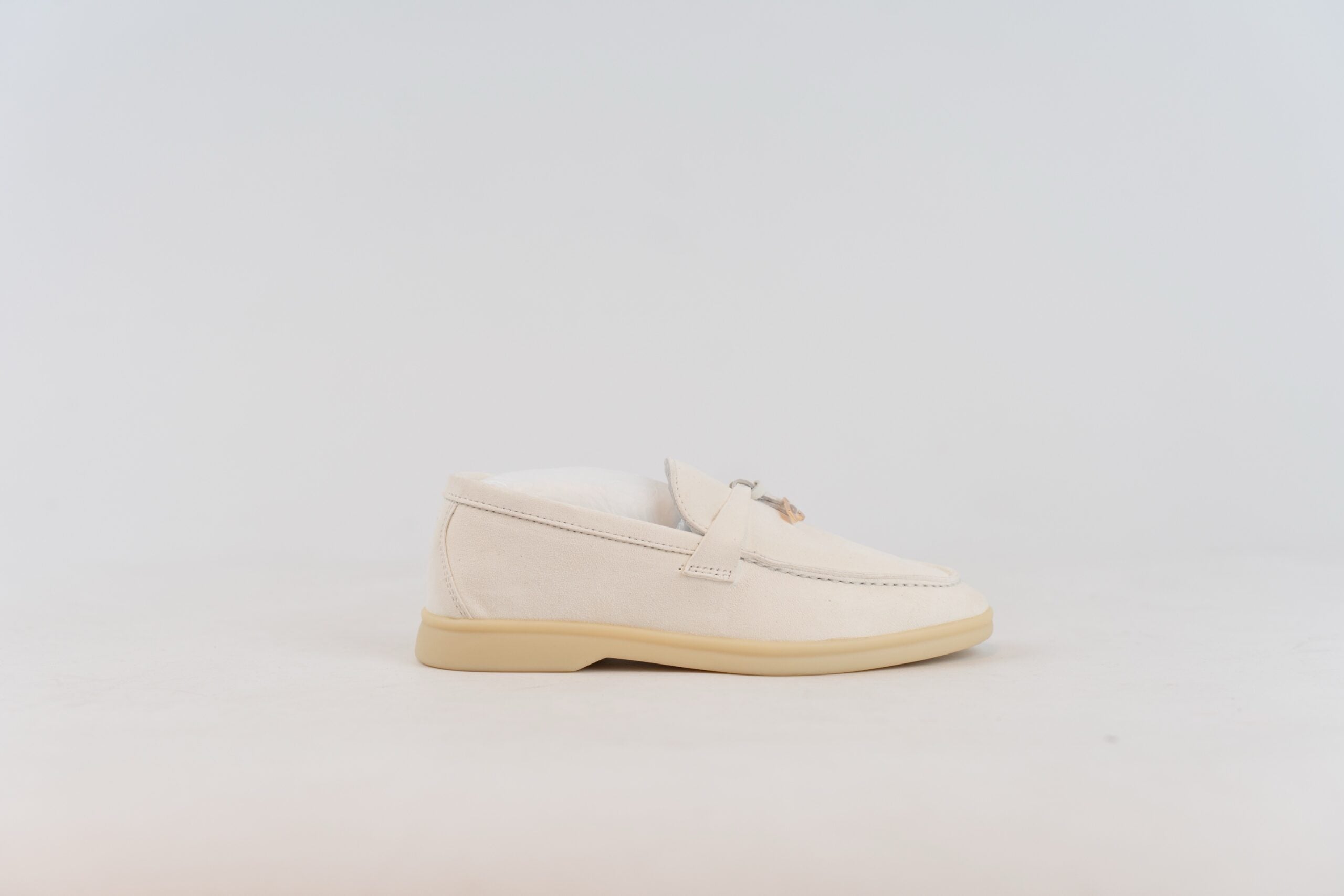 loro piana ladies loafers white
