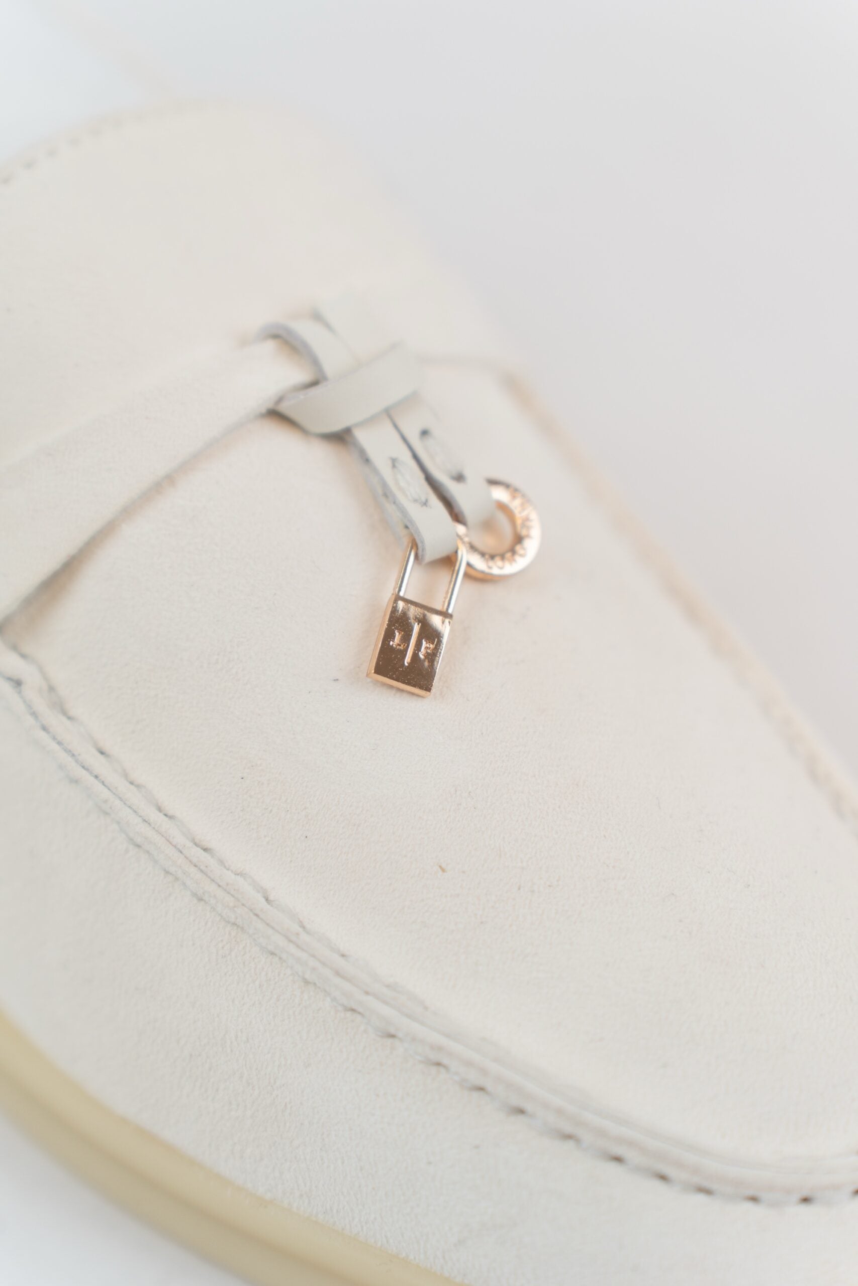 loro piana ladies loafers white