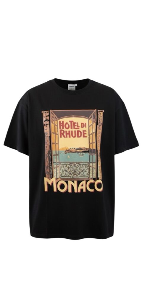 rhude t shirt zwart