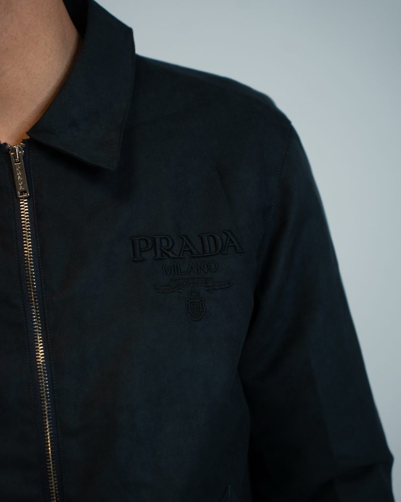Prada jas blauw
