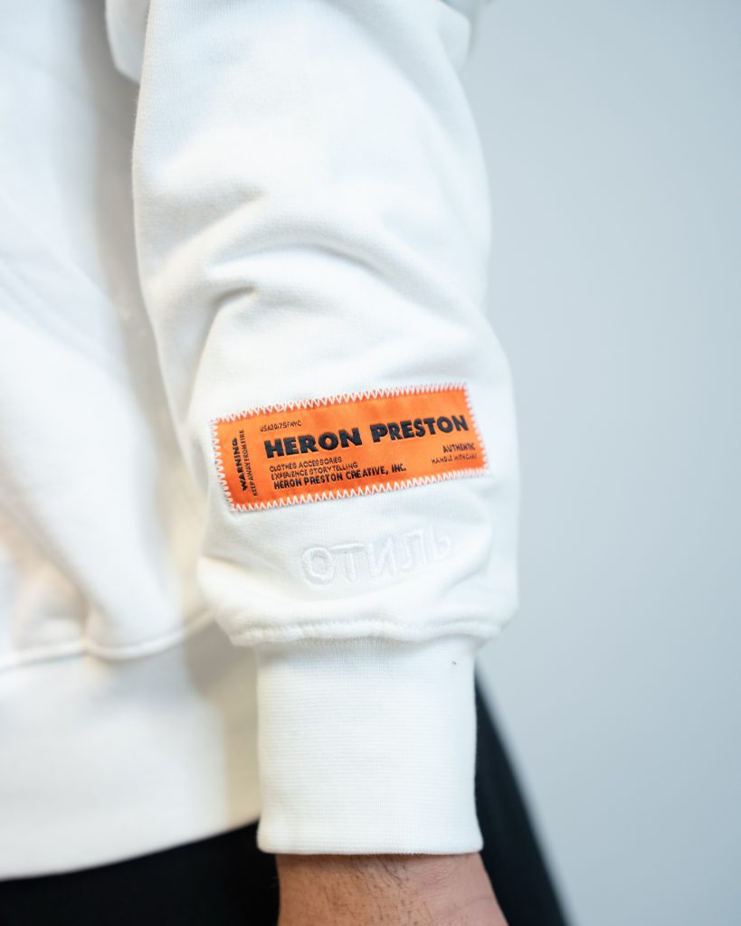 heron preston hoodie wit