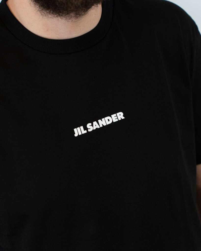 Jil Sander t-shirt zwart