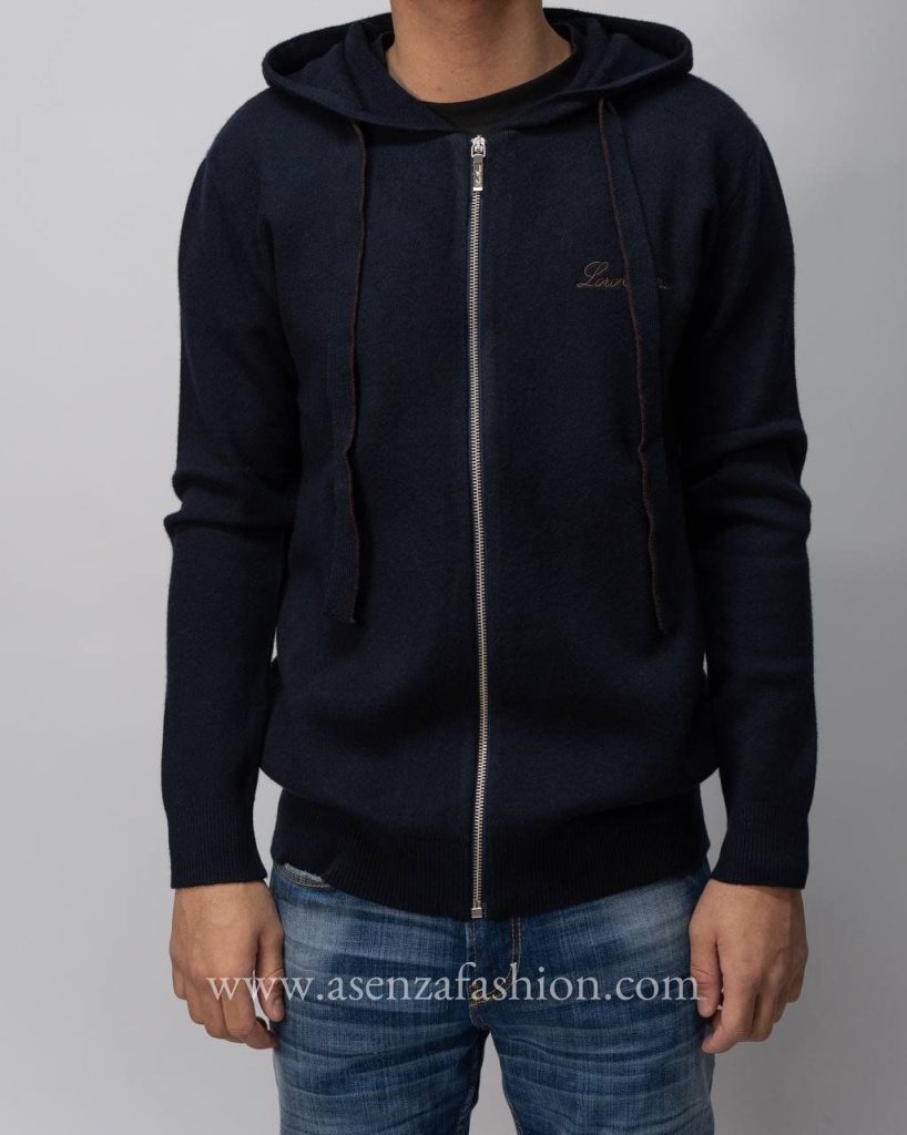 loro piana vest donkerblauw