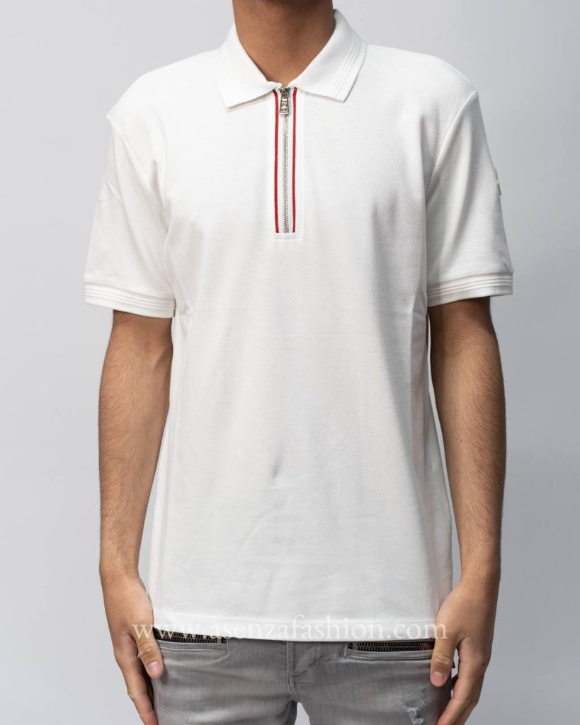 Moncler polo wit