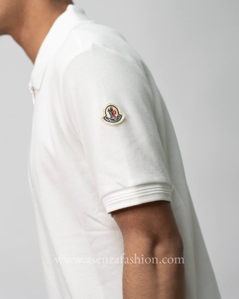 Moncler polo wit