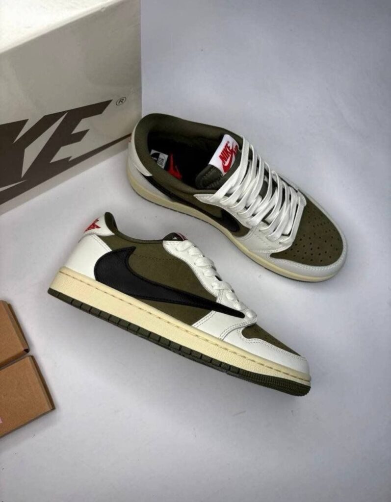 Nike Air Jordan 1 Low Travis Scott Medium Olive