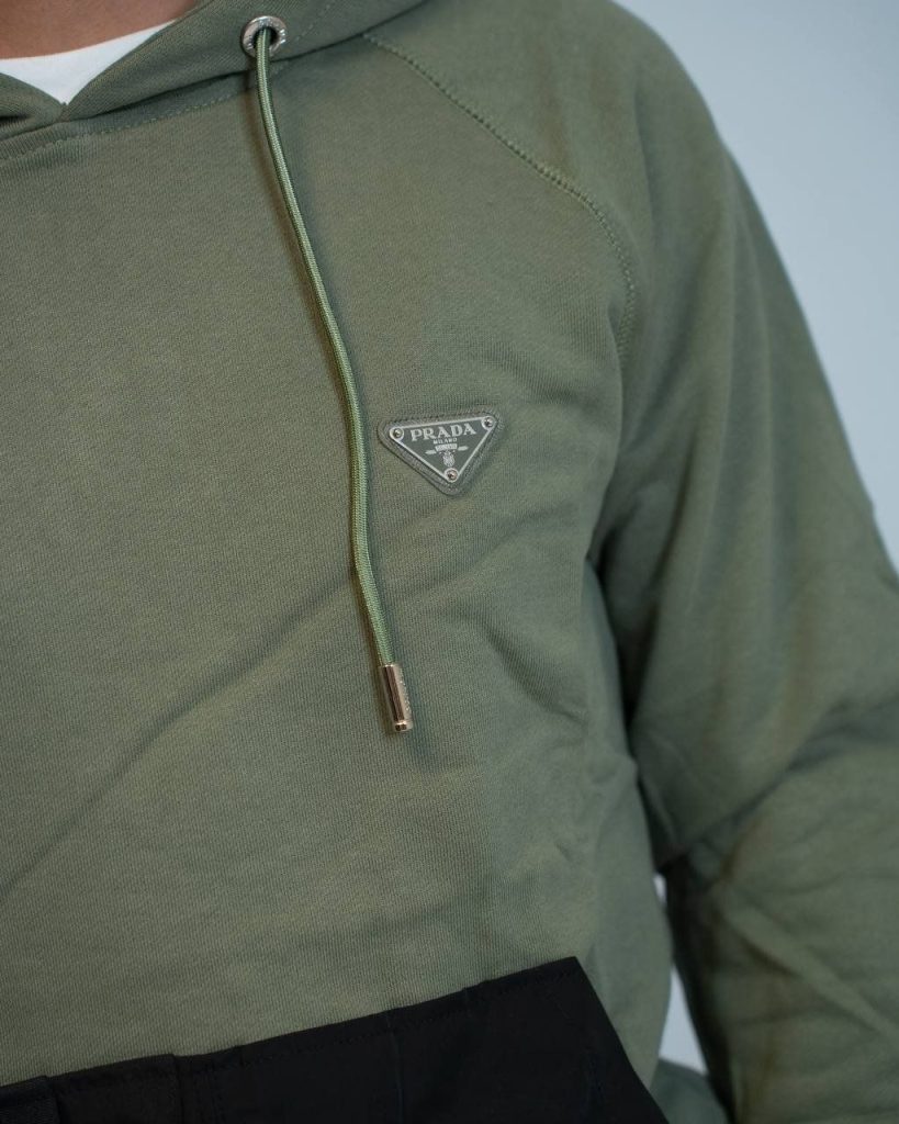 Prada hoodie groen