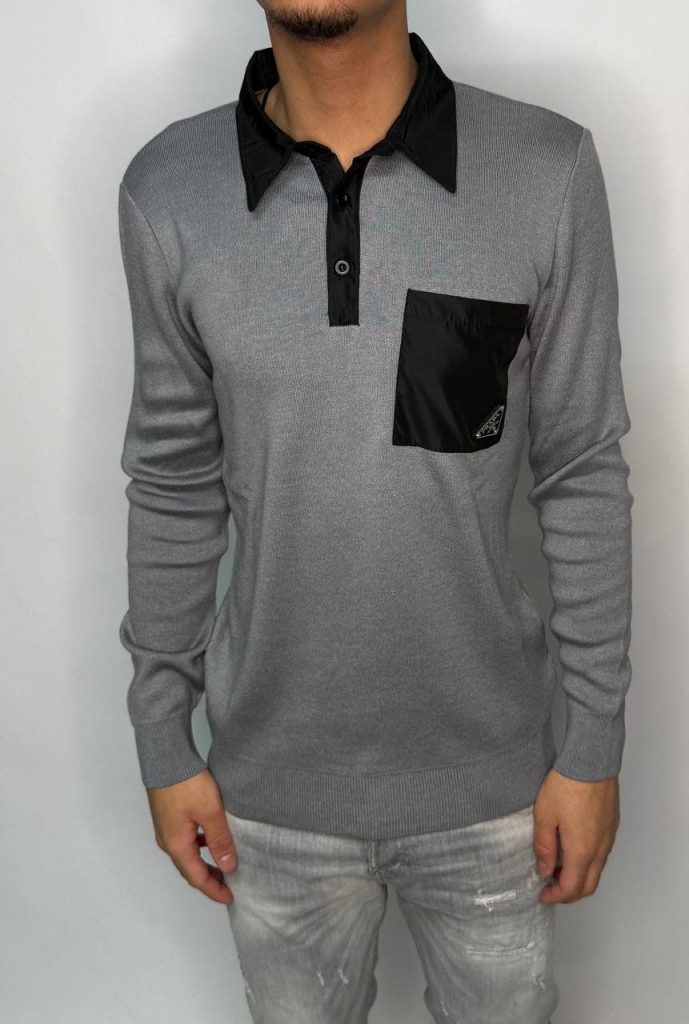 prada longsleeve grijs