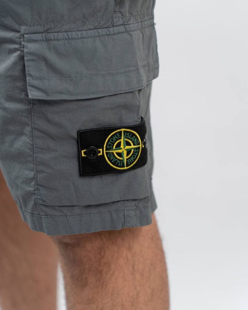 Stone island cargo korte broek donker grijs