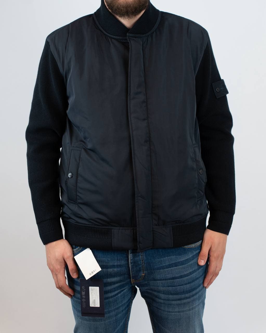 stone island jas blauw