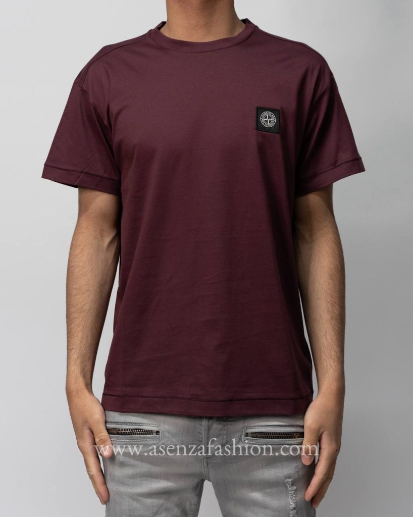 Stone island shirt Bordeauxrood